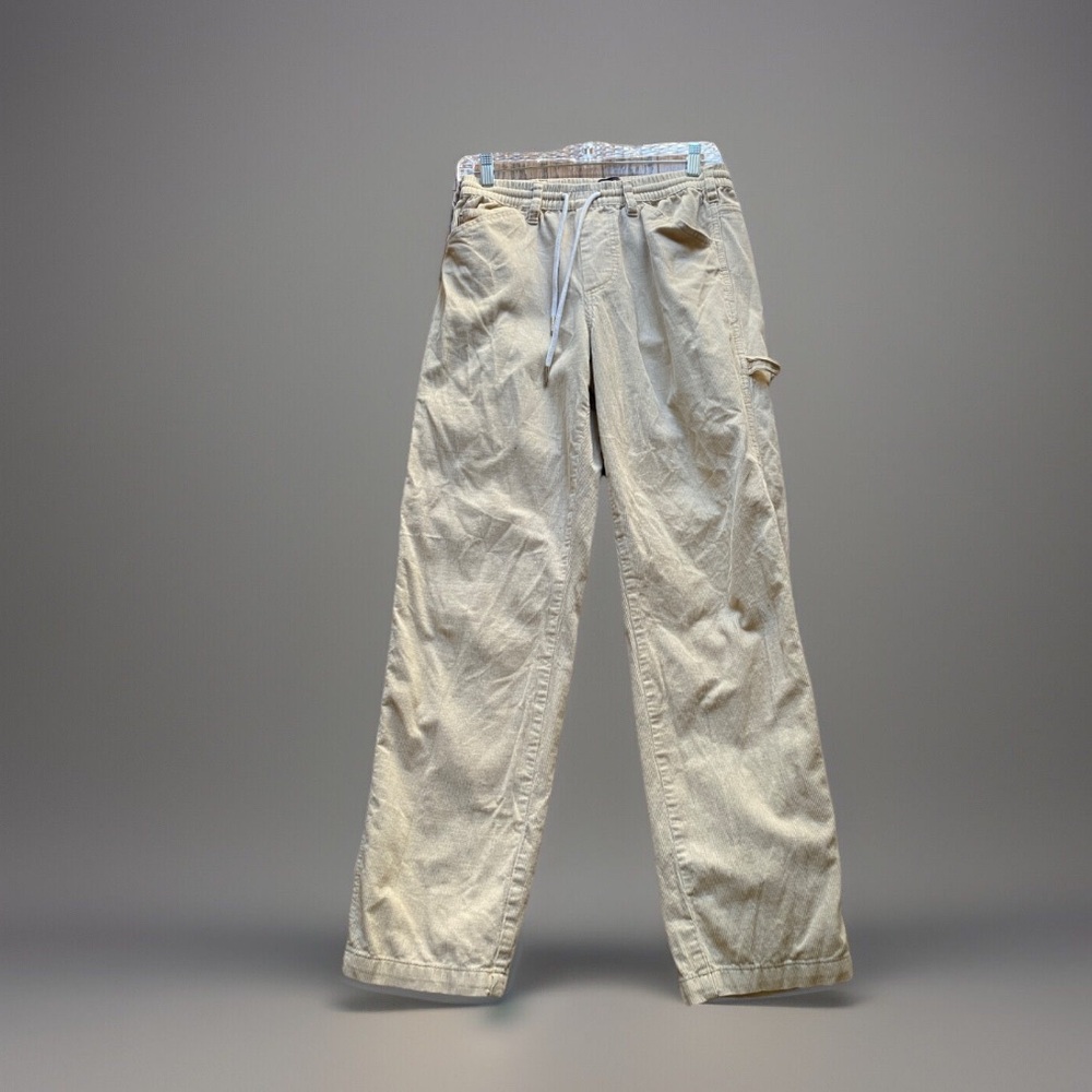BDG Corduroy Lounge Pants Small Beige Elastic Waist Relaxed Fit MensWear